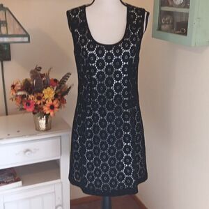 Tahari Black Lace Dress
